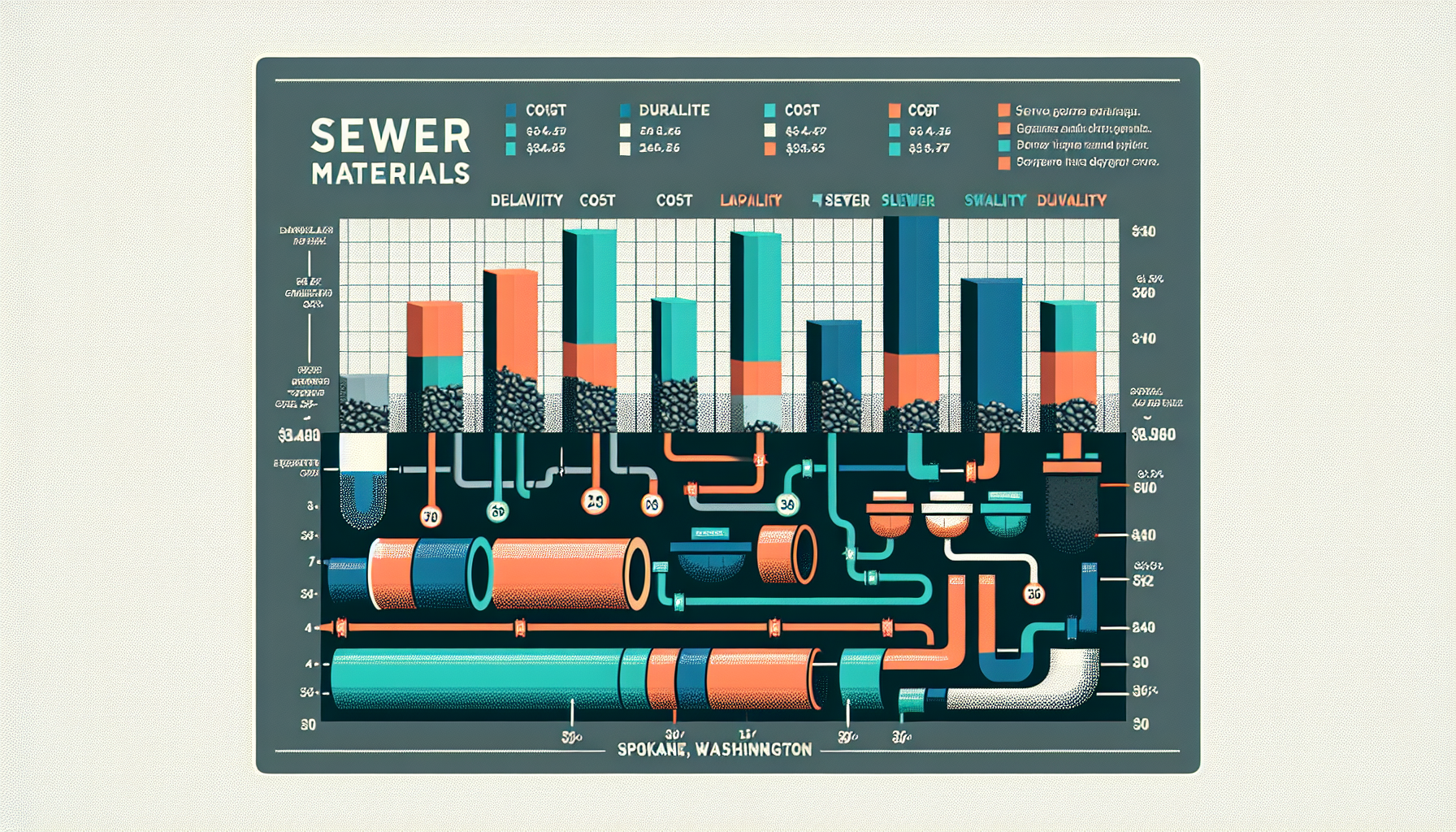Explore the balance between longevity and expense of sewer materials in Spokane with our in-depth cost vs. durability analysis.