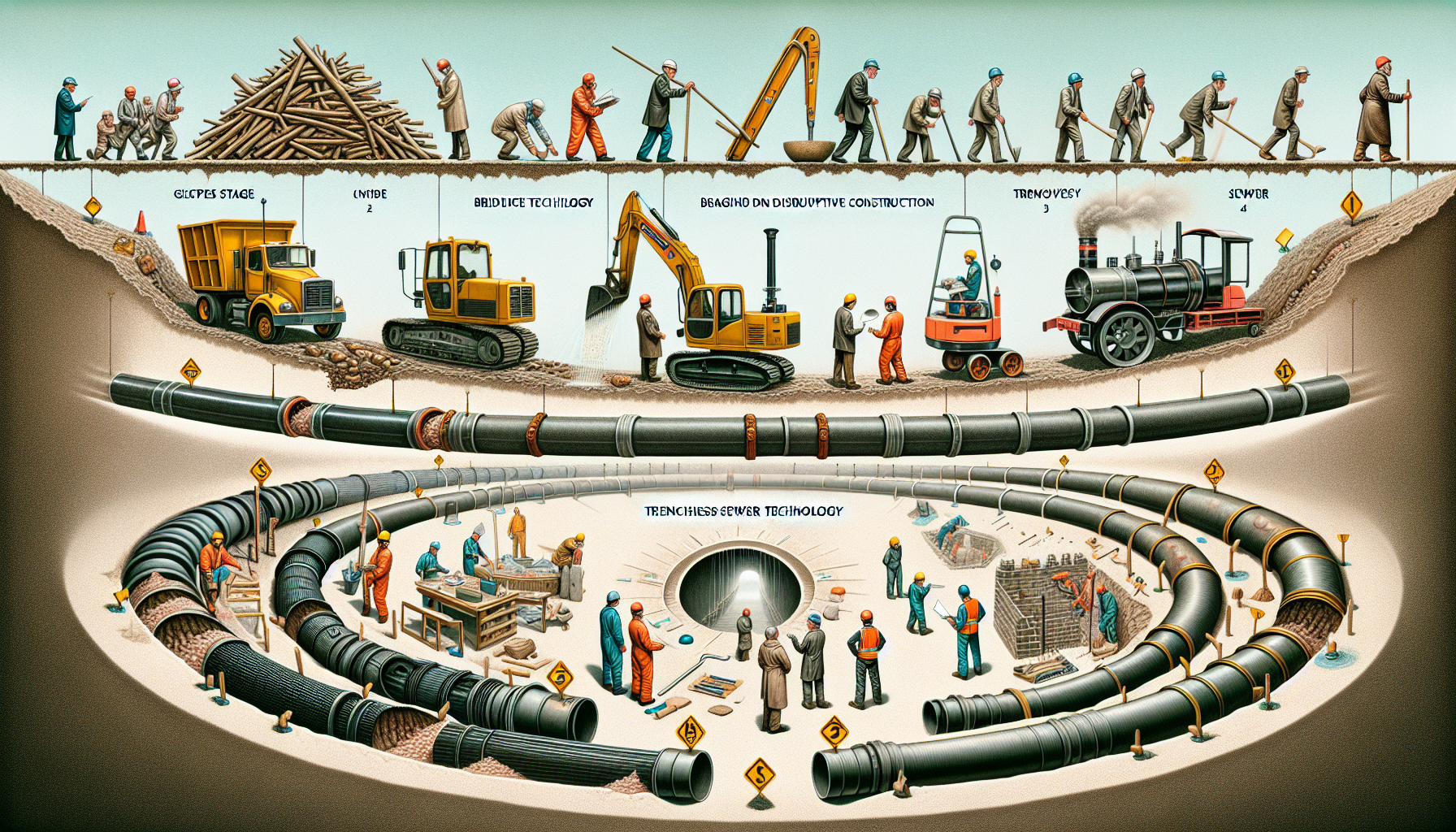 Discover how trenchless sewer tech has revolutionized infrastructure with minimal surface disruption. Explore its evolution underground.