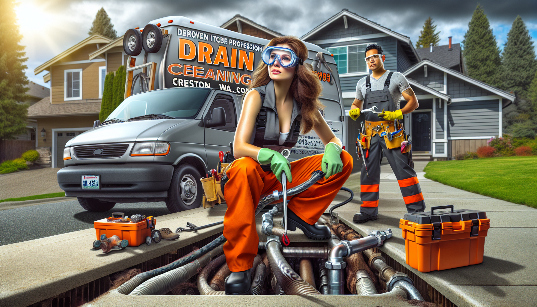 Professional drain cleaning services in Creston